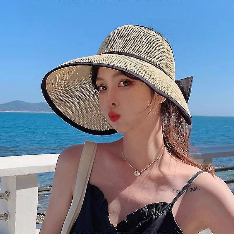Sun Hat Ladies Straw Width Outdoor Riding Big Eave Sun Hat
