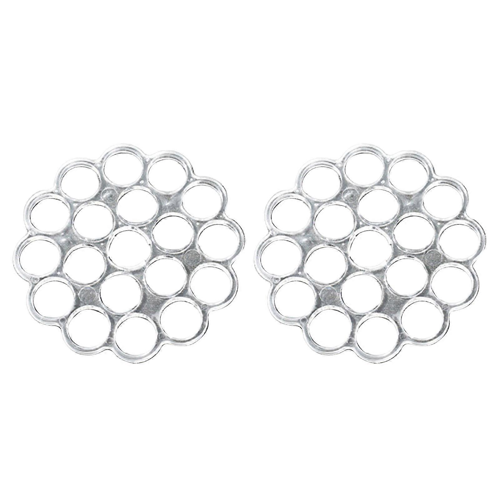 2 Pcs Rotating Flower Arrangement Tool Clear Multi-Hole Bouquet Rack Easy to Use Stable Ikebana Stem Holder for Flower Arrangement Home Decor Jikaix