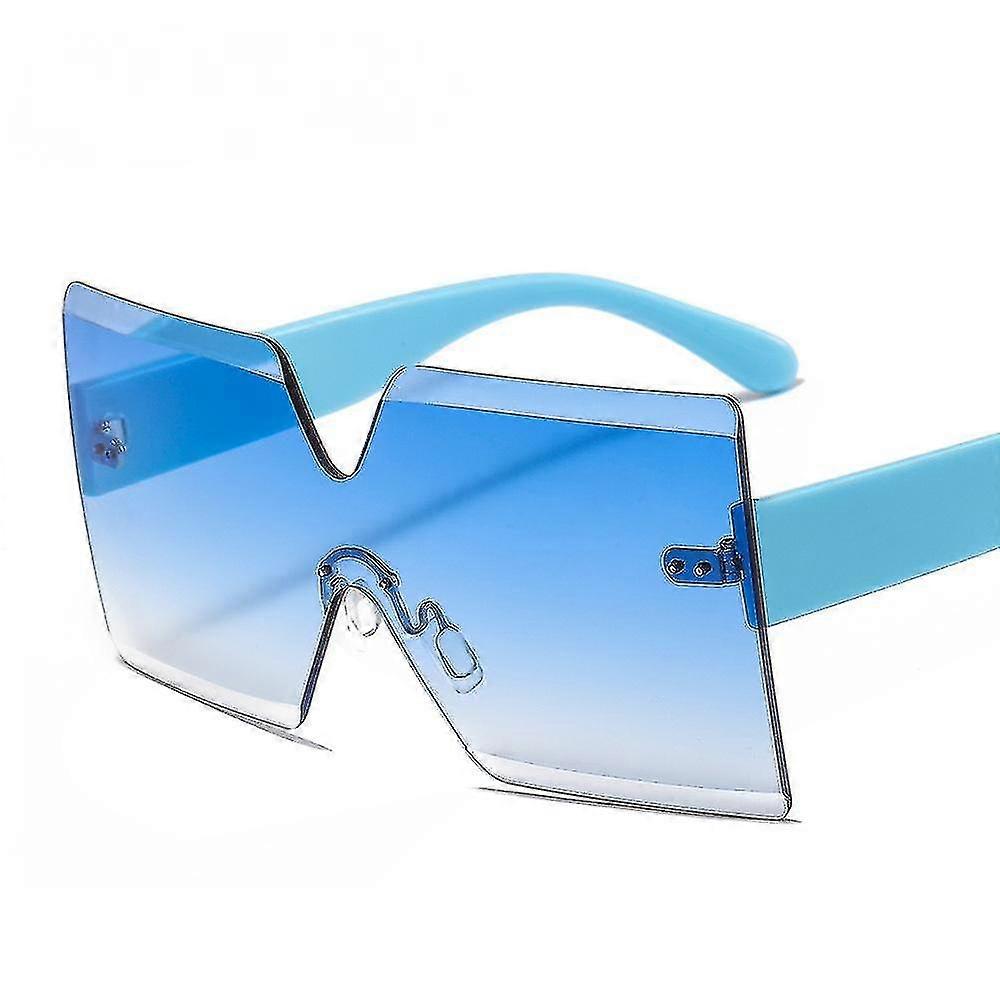 C4frameless Large Frame Personality Versatile One-piece Color Sunglasses Multicolor Fashion Ins Hot Selling Sunglassesxq-sg1486