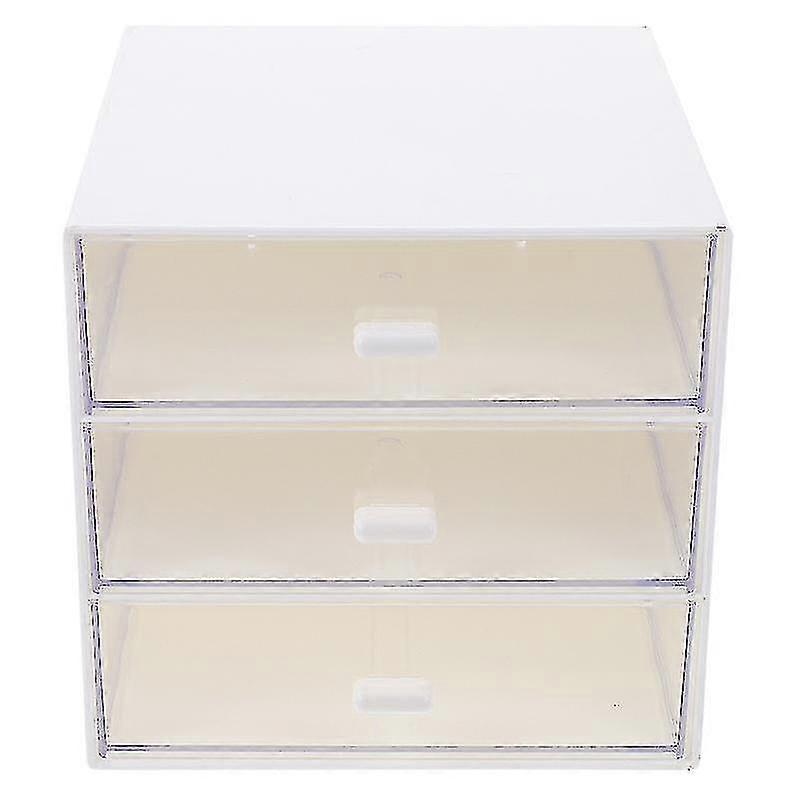 Clear White Home Drawer Organizer Insert 1 Office Desk Storage Box