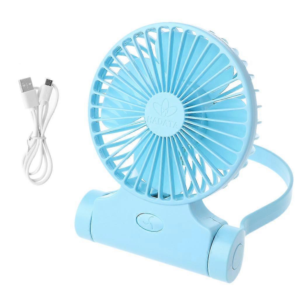 Hands-free Neck Hanging Fan Powered By Rechargeable Battery With 3-level Speed