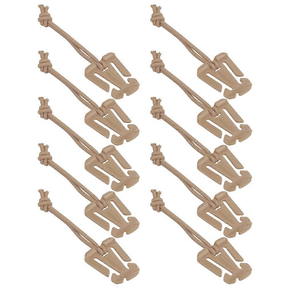 10Pcs Tactical Strap Management Tool,Molle Web Dominators with Elastic String