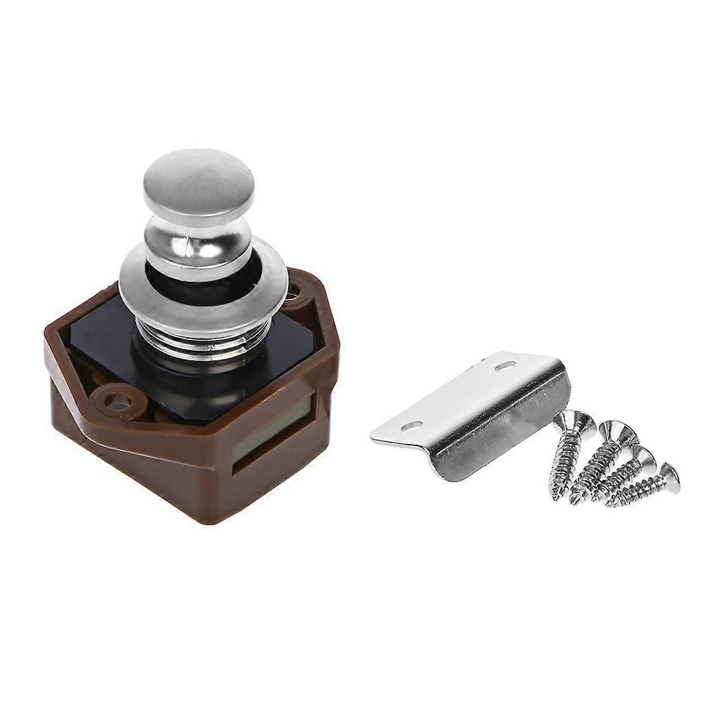 Push Button for Latch Lock Door Catch Knob for Boat Door for Camper Van Drawer C