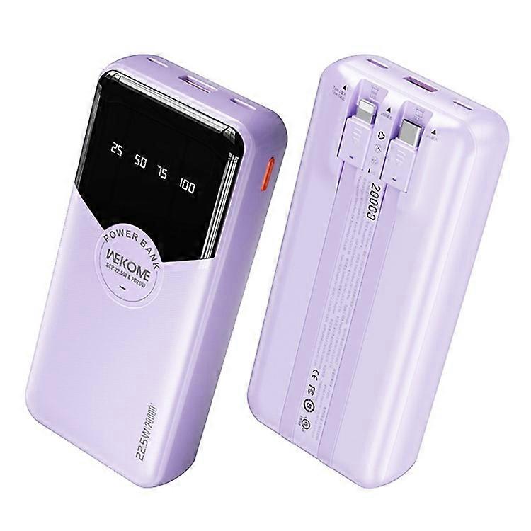 WEKOME WP-59 Pop Digital Series Gen3 20000mAh 22.5W Super Fast Charging Power Bank with Built-in Cable