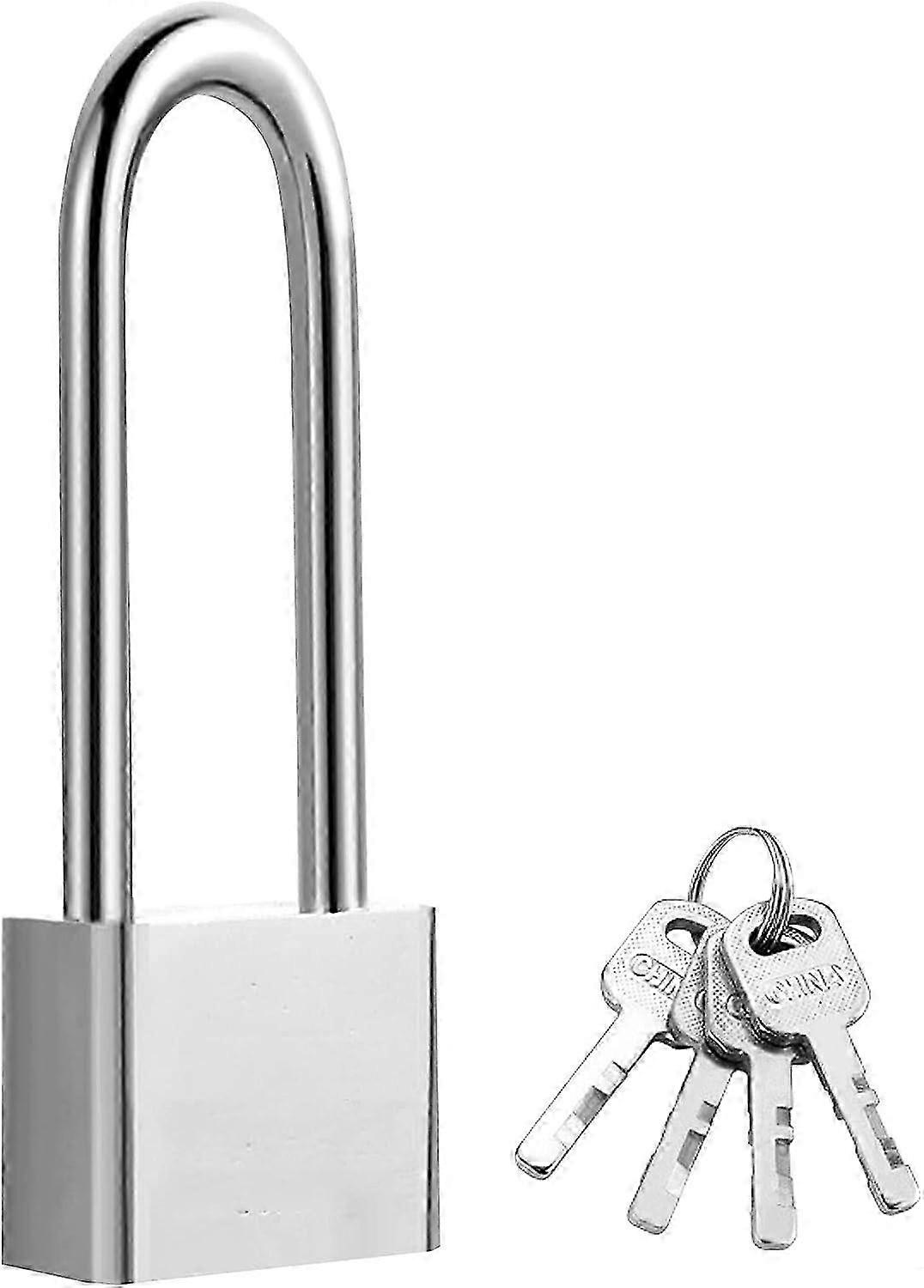 Long Shackle Padlocks With Keys, Outdoor Weatherproof Padlock
