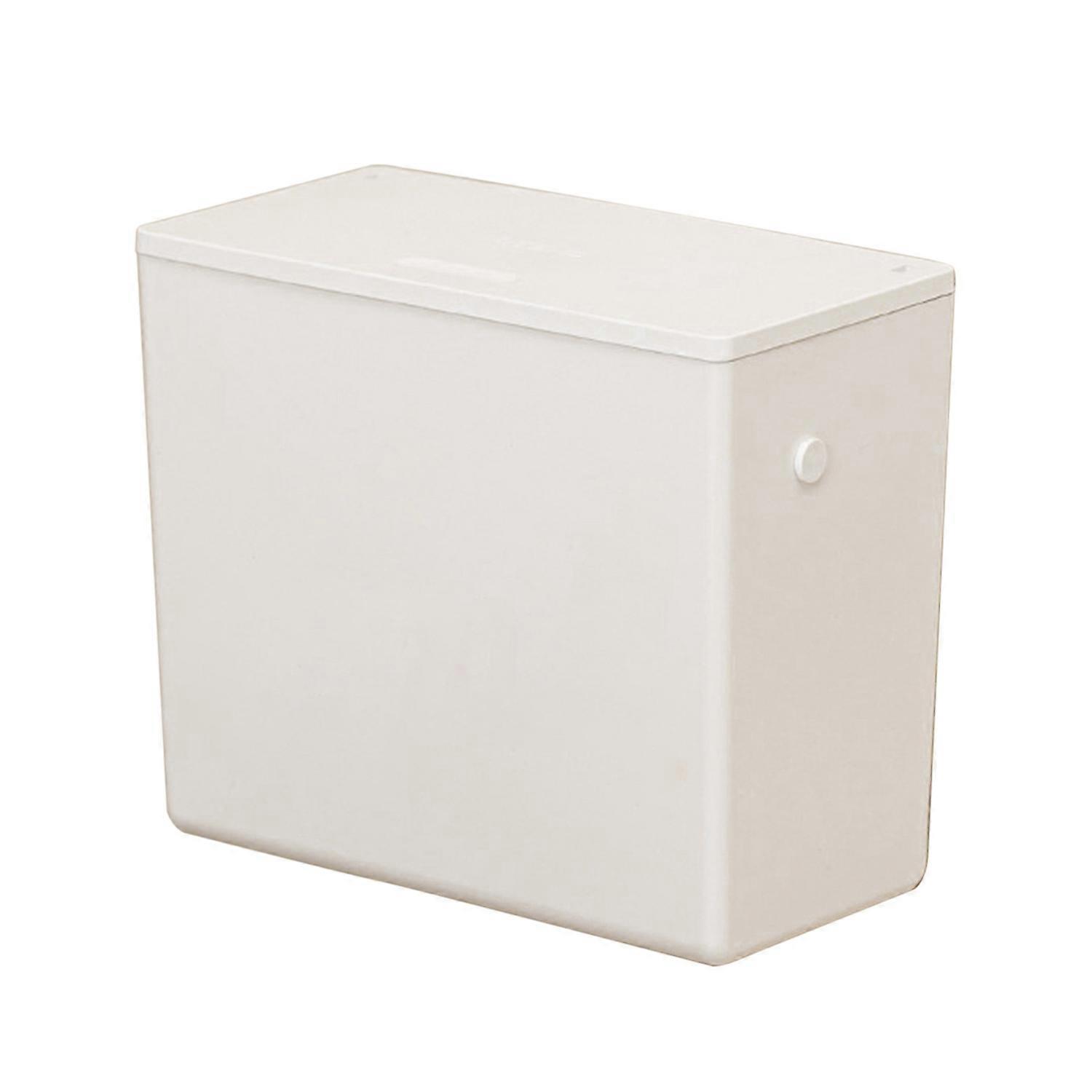 6L Hanging Trash Can with Lid Large Capacity Modern Wall Cabinet Door Under Sink Mount Waste Rubbish