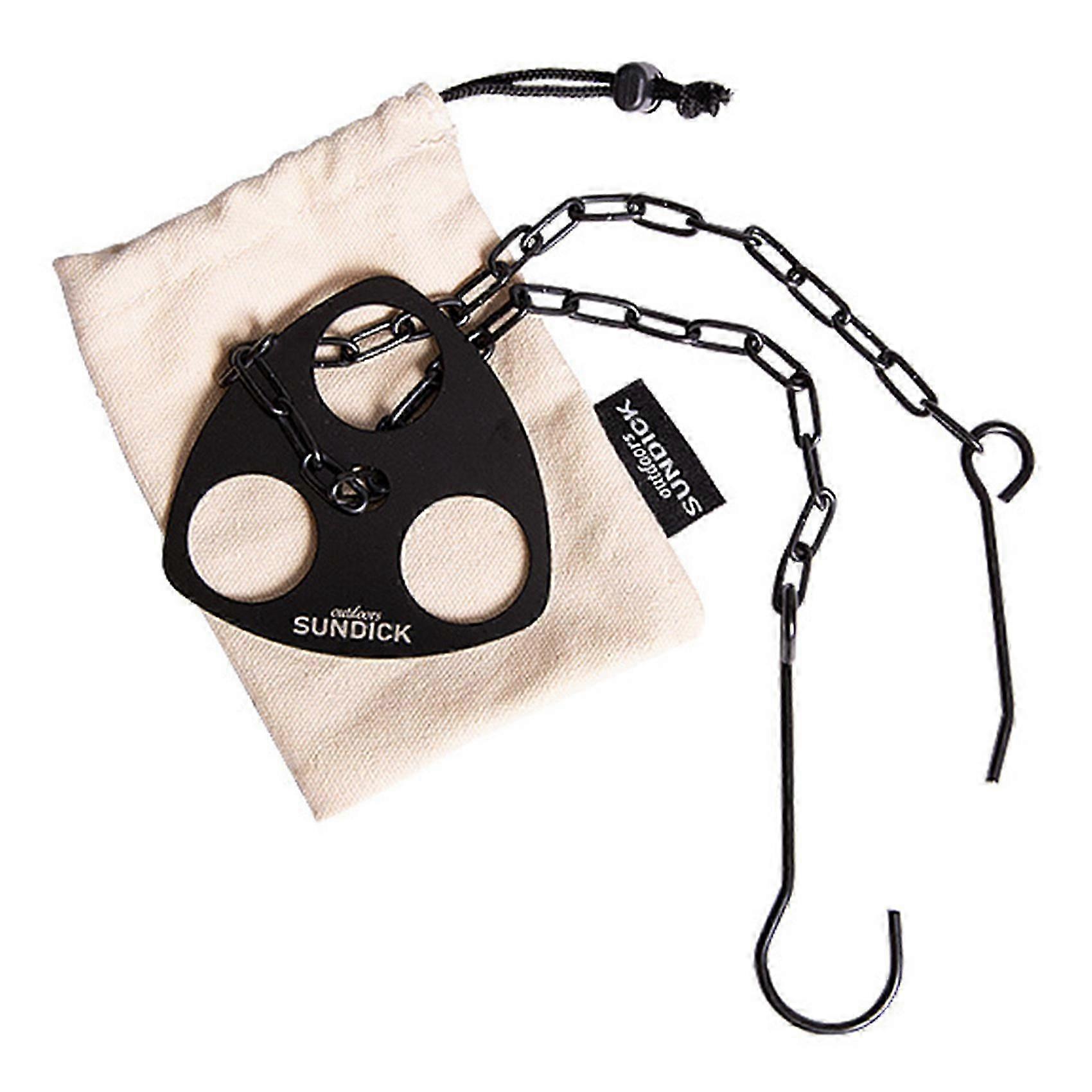 Portable Camping Outdoor Camping Portable Triangular Hanging Pot Bracket Barbecue Rack Multifuncti