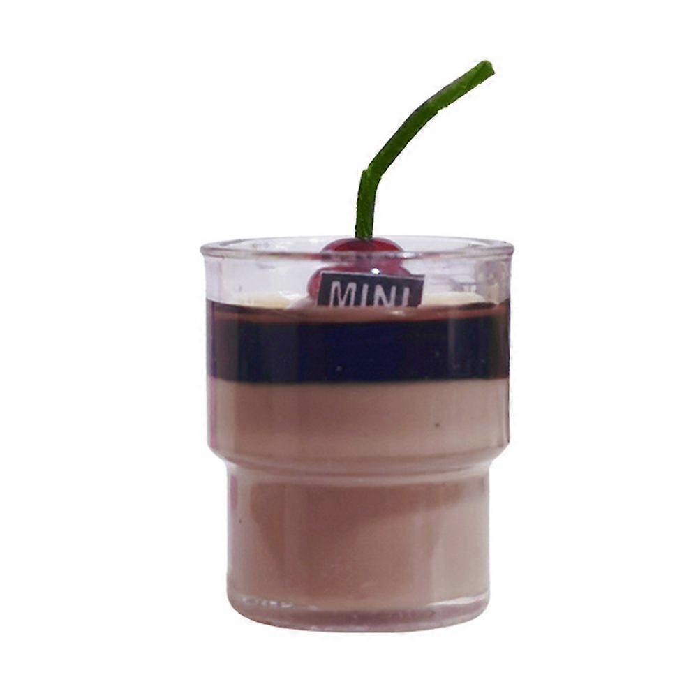 1/6 1/12 Scale Mini Dollhouse Accessories Miniature Dessert Model Cocoa Matcha Mousse Drinking Cup Ornament Photo Prop Home Decor