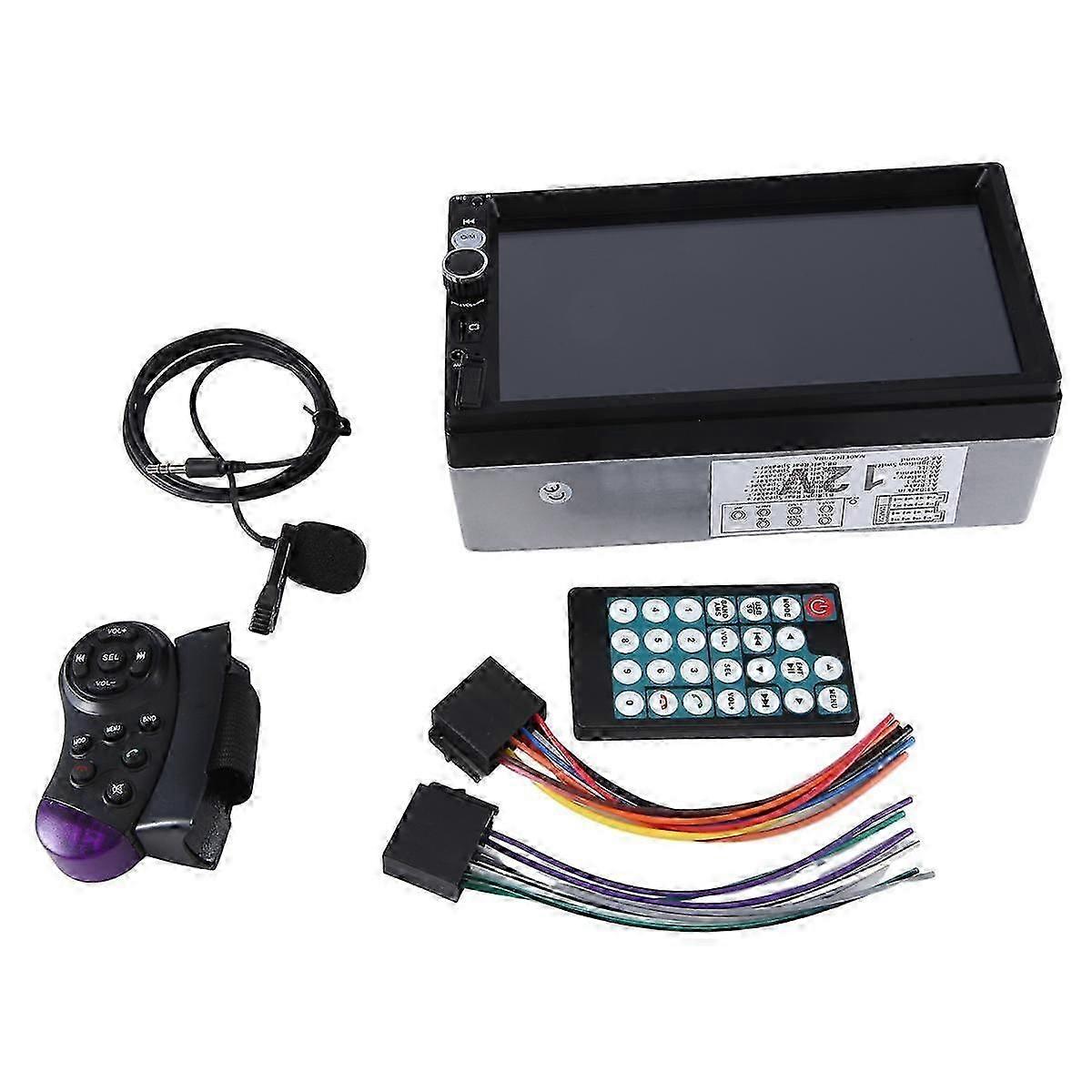 Mp5 Car Stereo 7 Inch Full Hd Capacitive Touchscreen Car Radio Player Fm Bluetooth Backup Camera, S