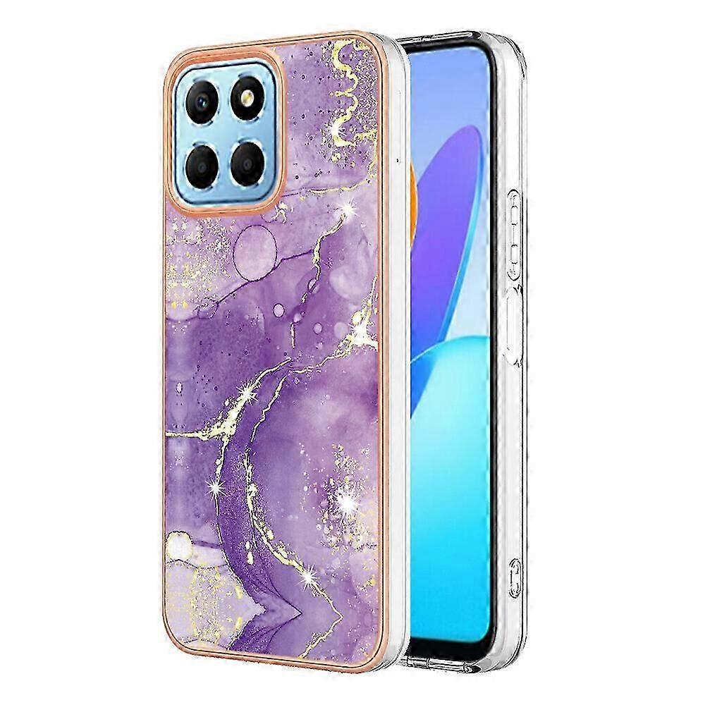 Compatible with Honor X6 Soft Case Marble Pattern Enhanced Camera & Screen Protection Cover