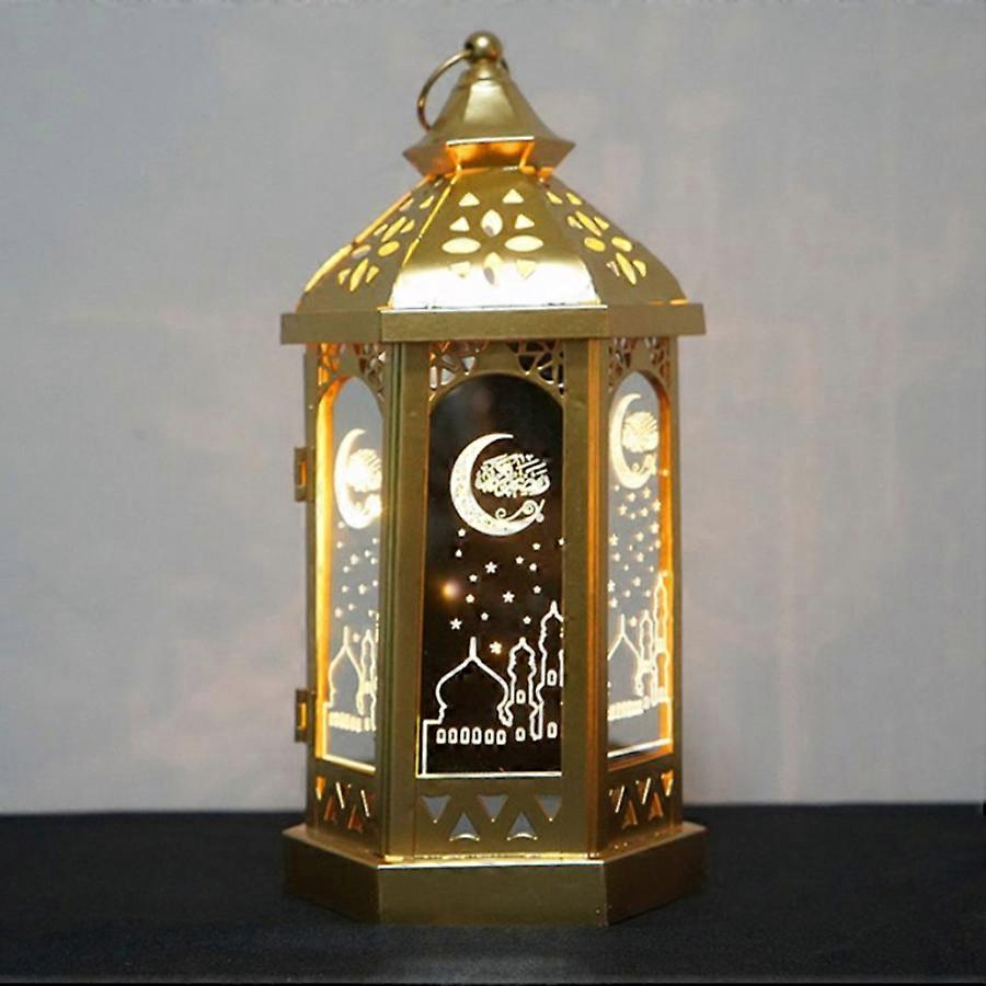 Ramadan Lamp Eid Lantern Iron Art Craft Arabic Style