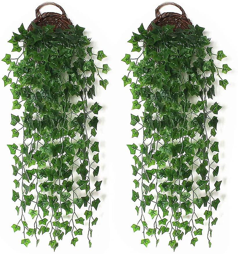 2pcs Artificial Ivy Hanging Vine Plants Hanging Vine String Plant