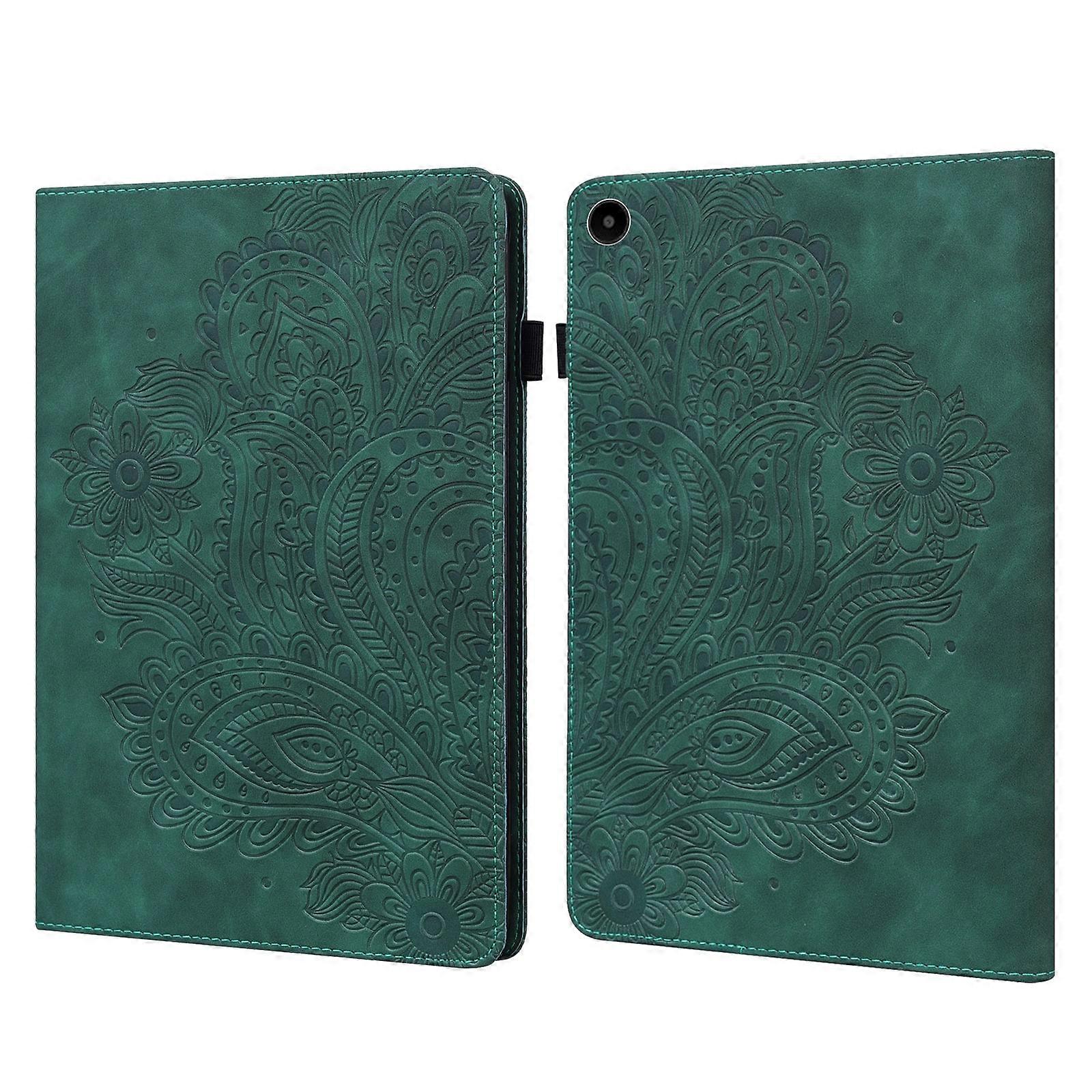 For Huawei MatePad SE 10.4 2022 Peacock Embossed Pattern Leather Tablet Case