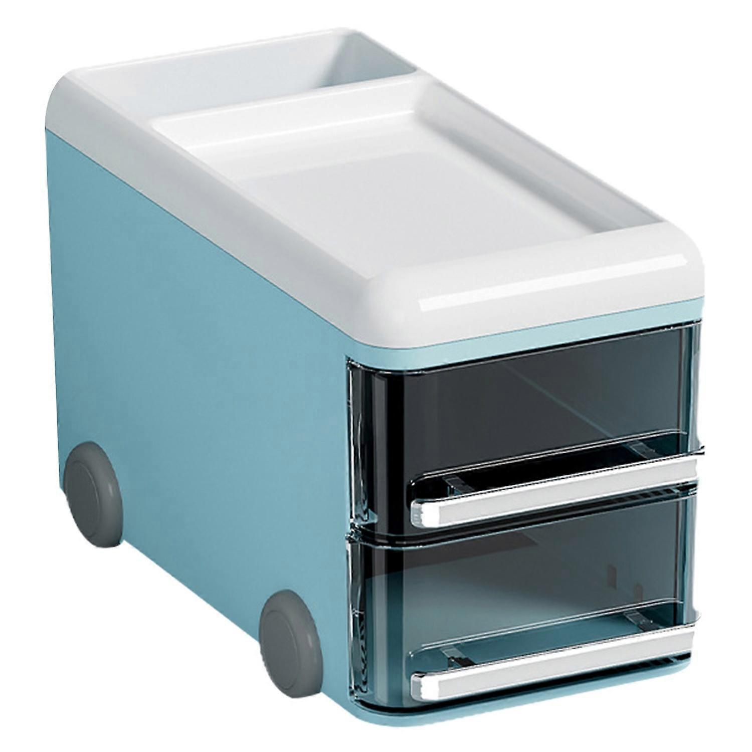 Desktop Storage Box Pull-out Clear Drawer Large Capacity Cute Bus Shape Multifunctional Office