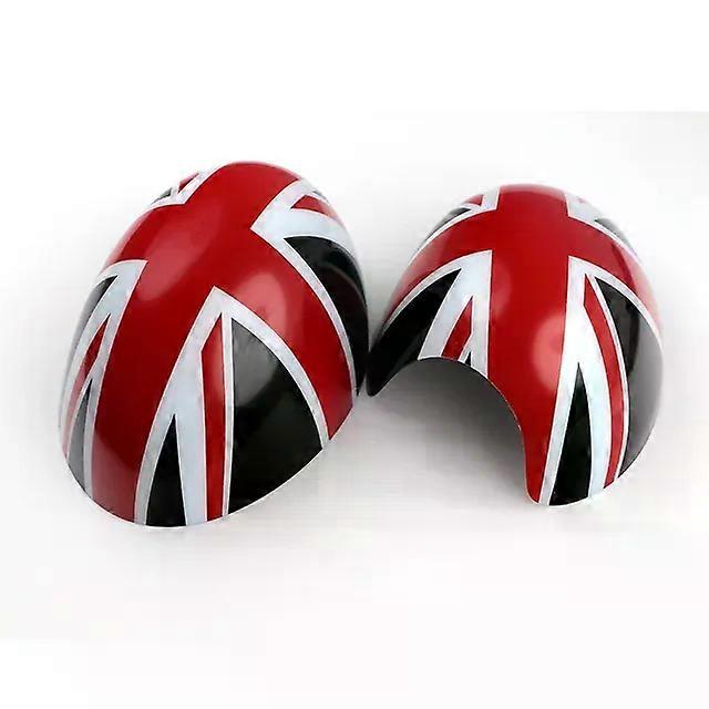 2pcs For Mini Cooper R50 R52 R53 Rearview Side Wing Mirror Sticker Cover Caps Union Jack Car Styling Accessories MAXP