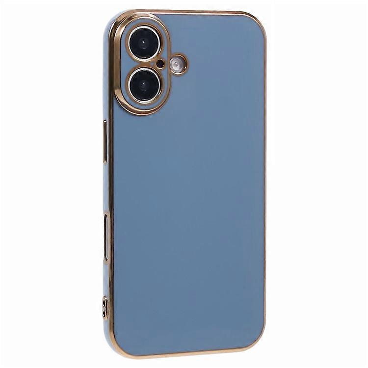 Compatible For iPhone 16 Plus Case TPU Slim Fit Shockproof Phone Cover 6D Electroplating