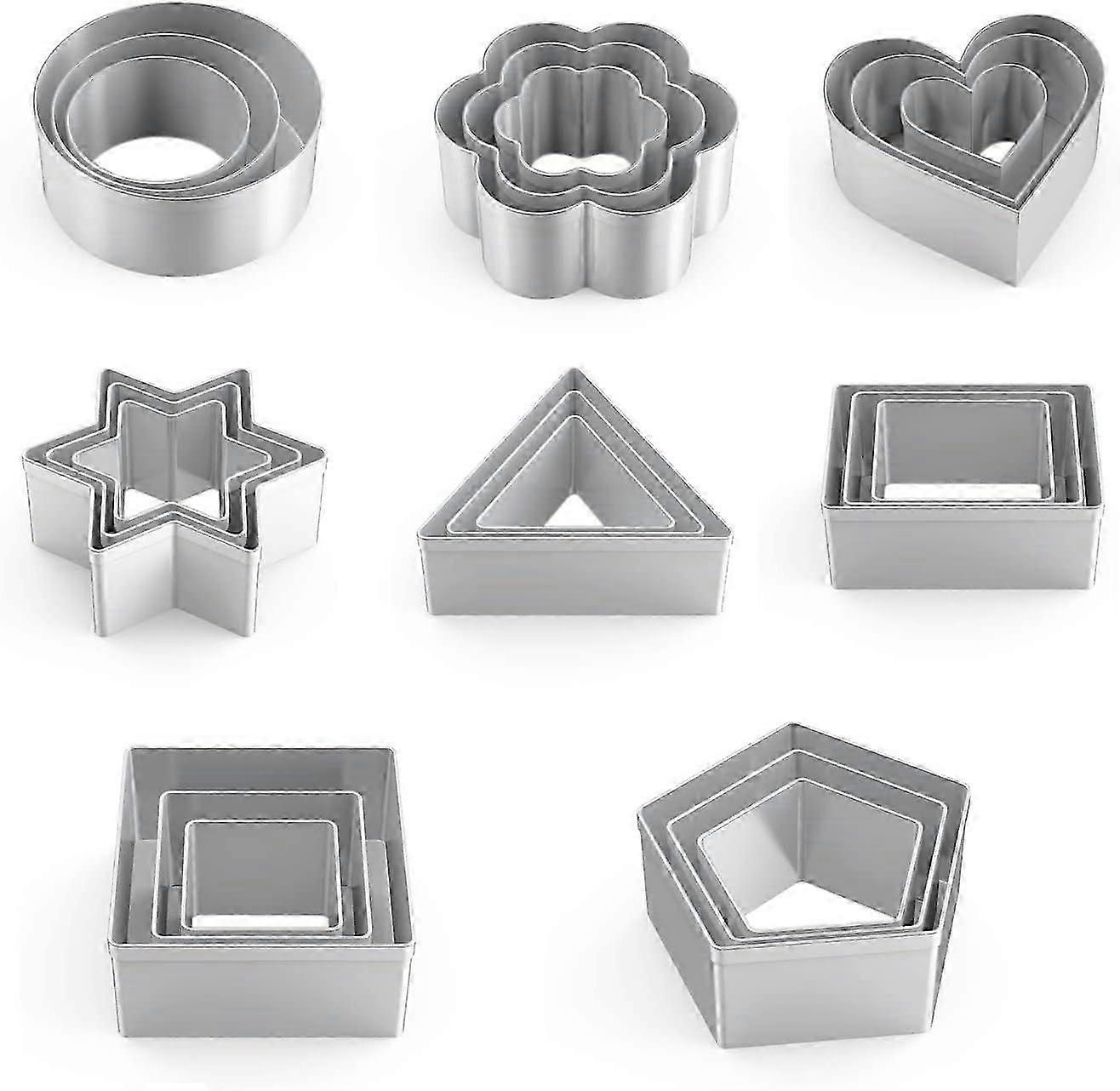 Cookie Cutters Mini - 24 Pieces Biscuit Cutters