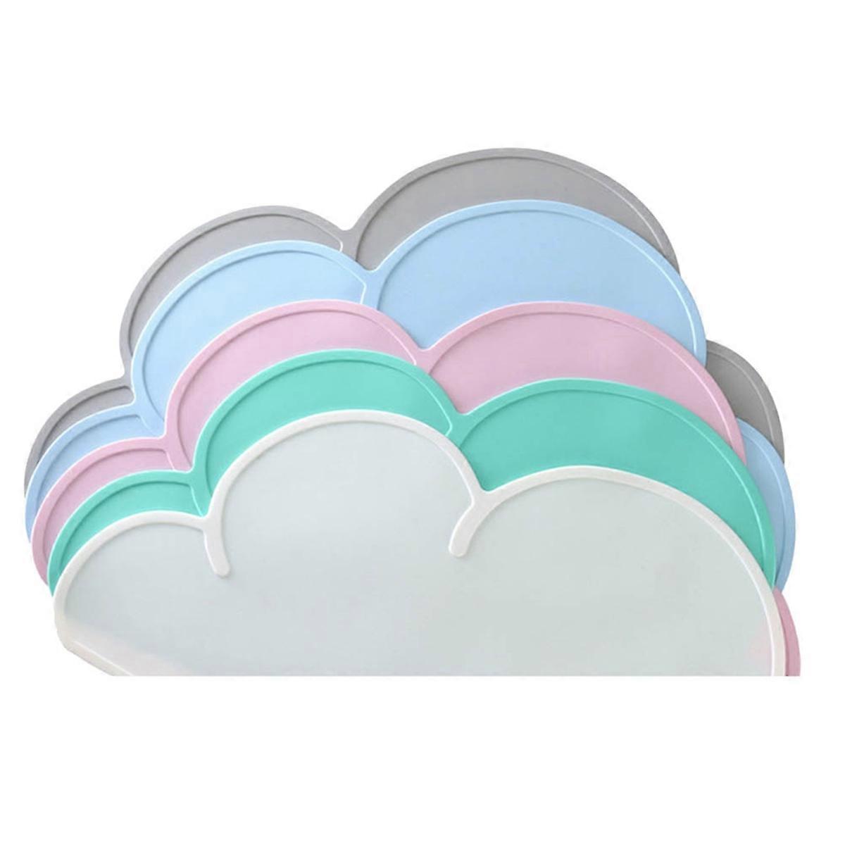 Silicone Cloud Shape Food Placemat Non-Slip Easy to Clean Heat Insulated Tabletop Protection Great