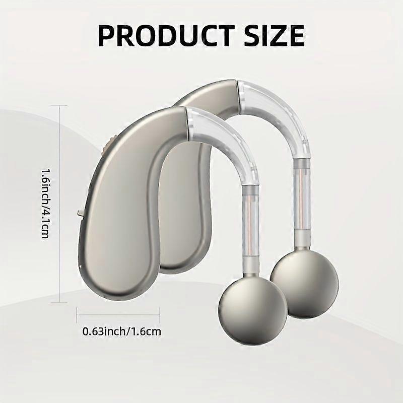 Digital Charging Hearing AIDS For The Elderly With Noise Cancellation Function silver
