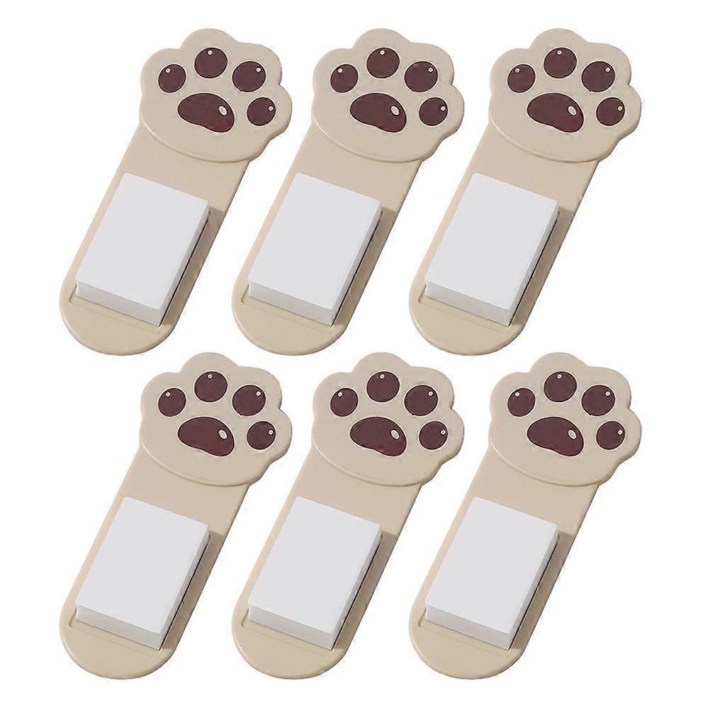 6pcs Selbstklebender Toilettendeckel-Abdeckungslifter Katze Pfote Toilettendeckel-Lifter für Badezimmer