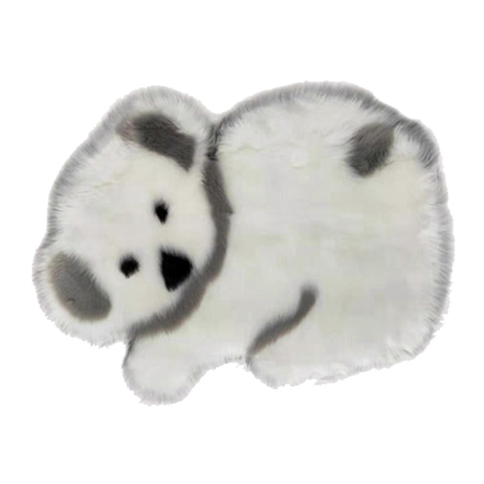 Cute Animal Shaped Rug Artificial Sheepskin Fluffy Panda Koala Carpet for Home Bedroom Living Room