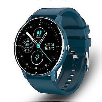 2023 Nieuw Horloge Dames Heren Sport Fitness Smartwatch Waterdichte Horloges Bluetooth Slaapfrequentie Monitor Voor Android Ios Blauw