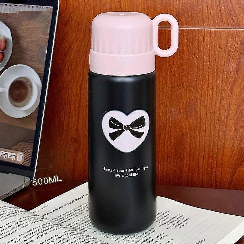 17oz/500Ml Stainless Steel Water bottles,Insulated Water Bottles,BPA Free-Black
