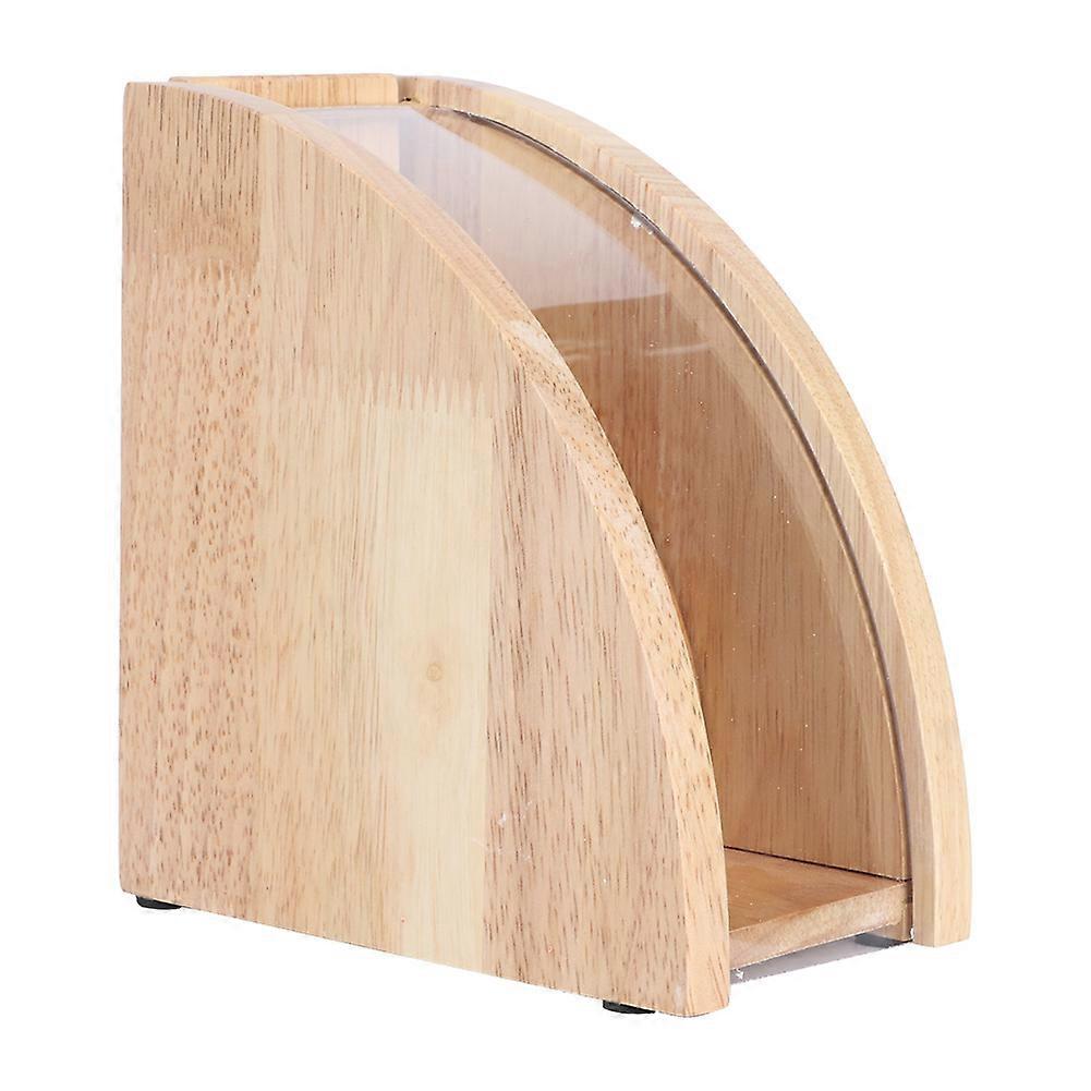 Bamboo Coffee Filter Organizer, Versatile Filter Paper Dispenser with 100 Cone-Shaped Filters, Compact Filter Paper Container for Convenient and Tidy
