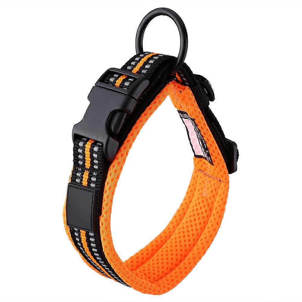 Pet Reflective Collar Adjustable Dog Leash with Safety Features for Outdoor Training, Durable Nylon with Reflective Strips