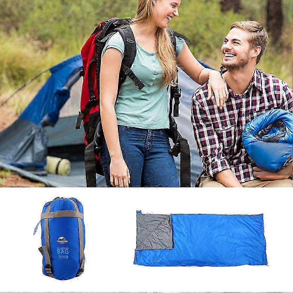 Exquisite Wide Lightweight Outdoo rEnvelope Sleeping Bag with Bag (Blue)
