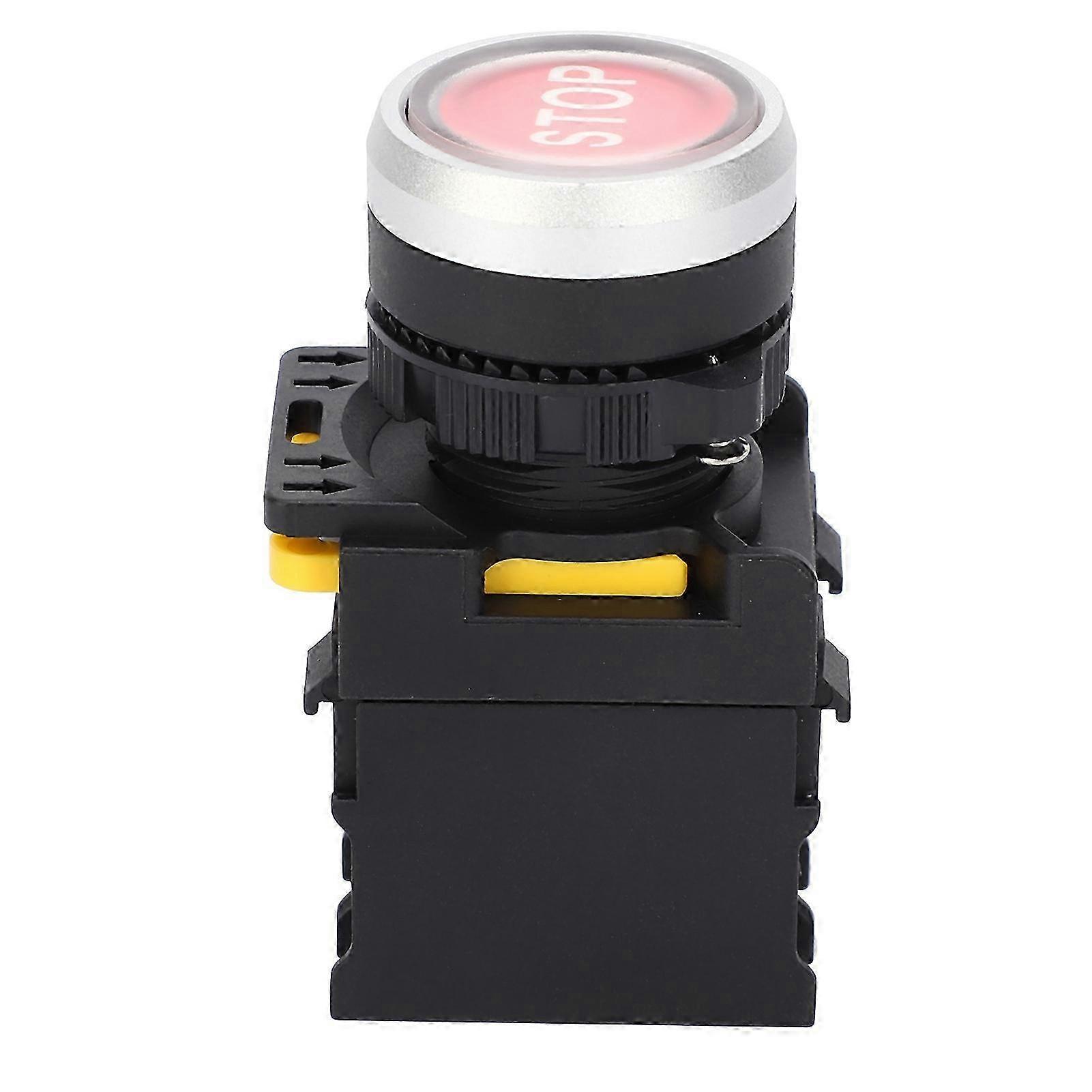 Stop Waterproof Button Emergency Push Switch Self Resetting Manual Tools 10A AC220V
