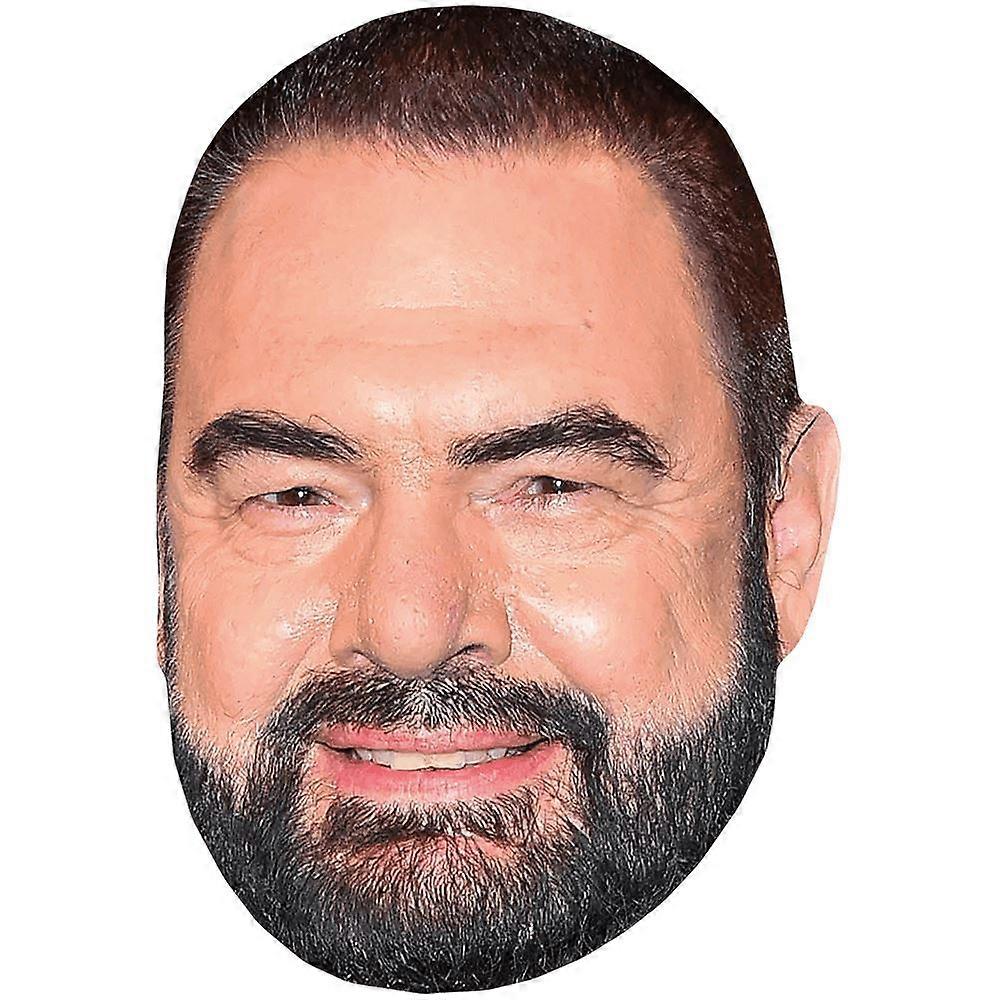Hartwig Schierbaum (Beard) Celebrity Mask, Flat Card Face