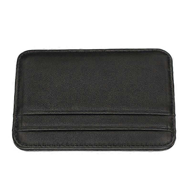 C1712H2 Sheepskin Ultra Thin Mini Convenient Card Case (Black)