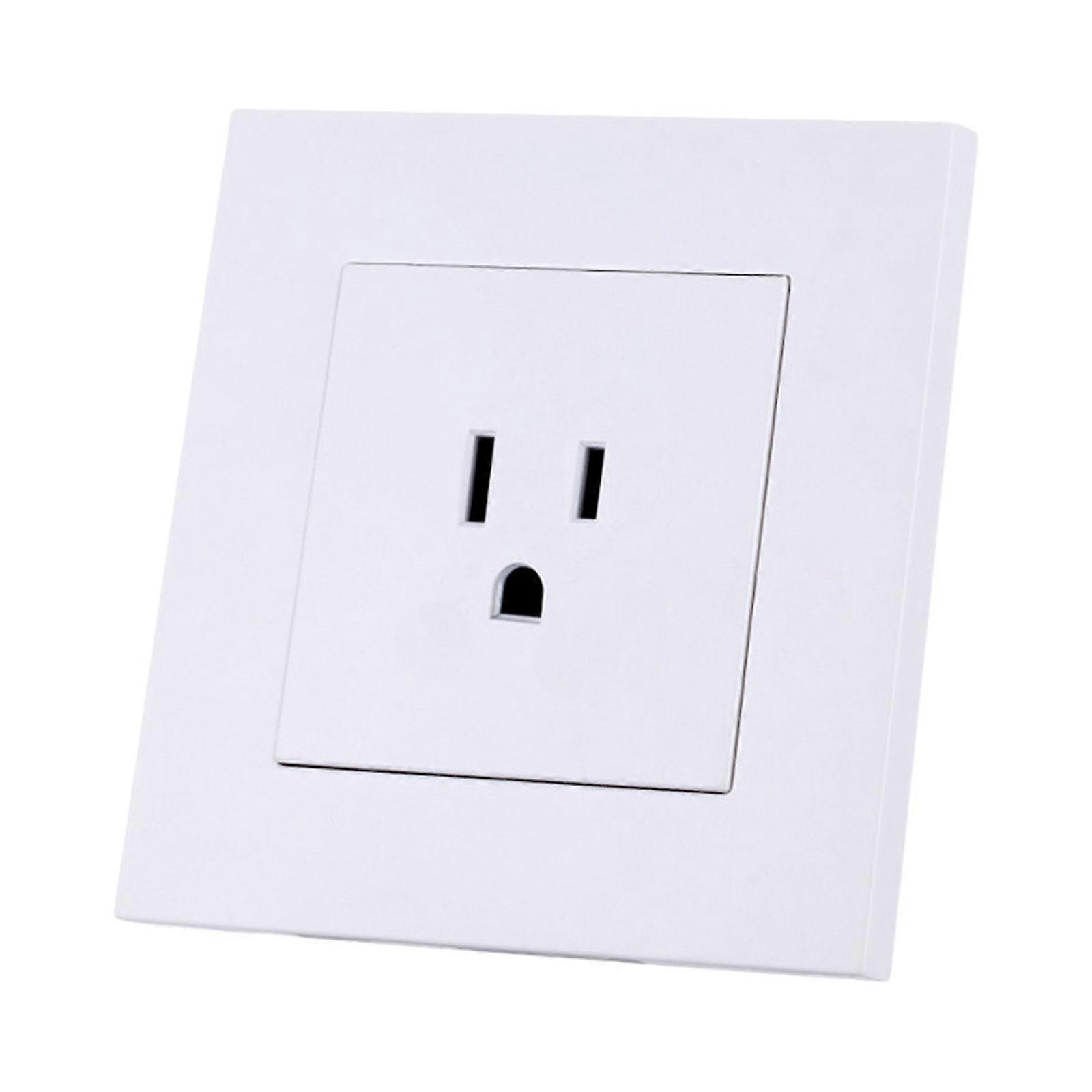 Square Socket Panel US Plug 15A 110-250V Wall Mounted Socket Panel for Home
