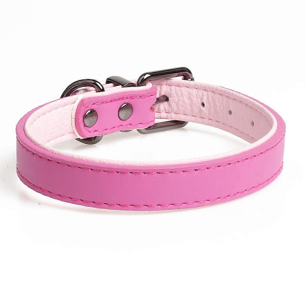Leather Dog Collar, Customizable Liner, Medium to Large Size