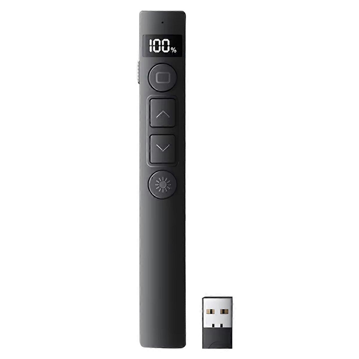 New B7 Presentation Clickers Multifunctional Clicker Rechargeable Digital Display Remote Page Turner Volume Controller