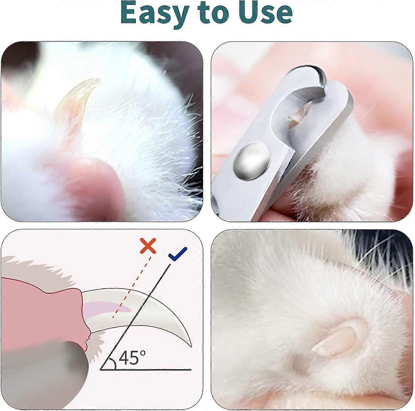 Professional Cat Nail Trimmers Easy to use Super Simple and Practical to Use, CUT WITH PRECISION, Very good nail trimmer for cats, Simple to use for