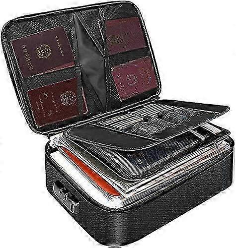 Fireproof Briefcase with Combination Lock - Waterproof Protection for Valuables