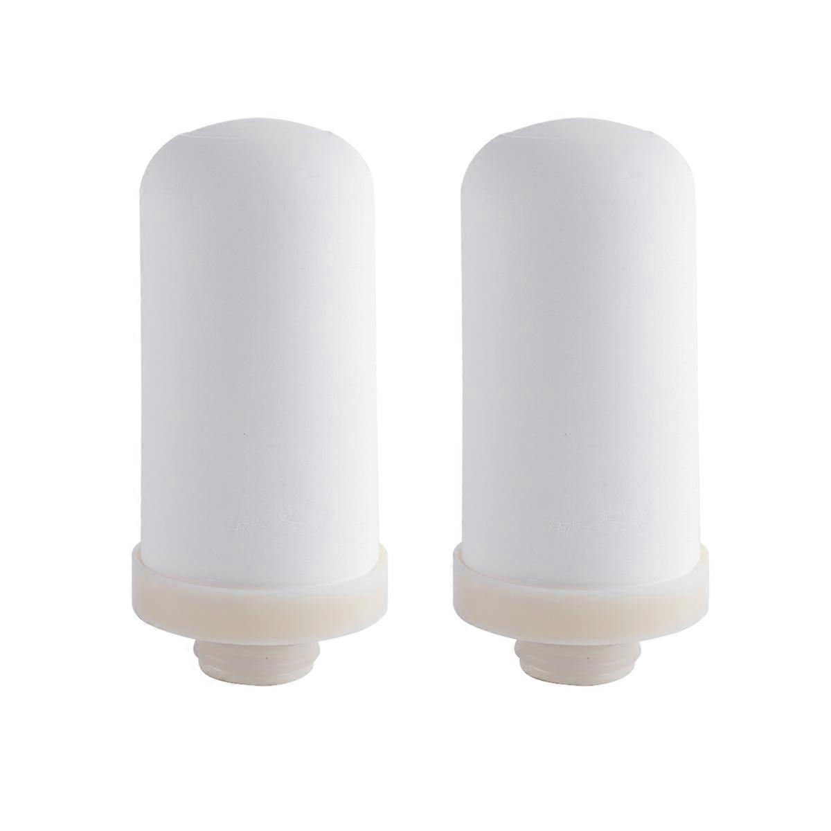 Faucet Water Filter Cartridges, 2 Pack 8-Layer Cleaning Universal Diatom Earth Ceramic Filter