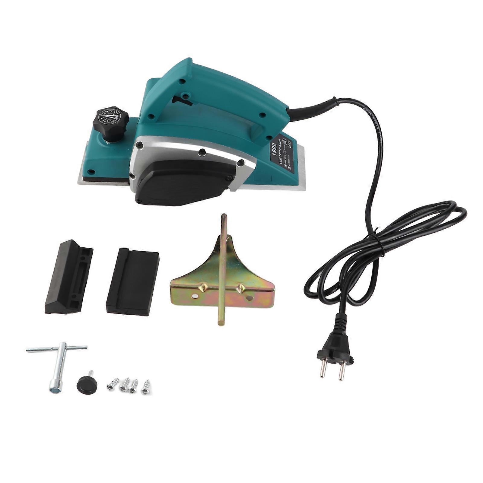 Handheld Electric Multifunction Wood Planer Chamfer Planing Power with Adjustable Cutting Depth Carpenter Woodworking Tool