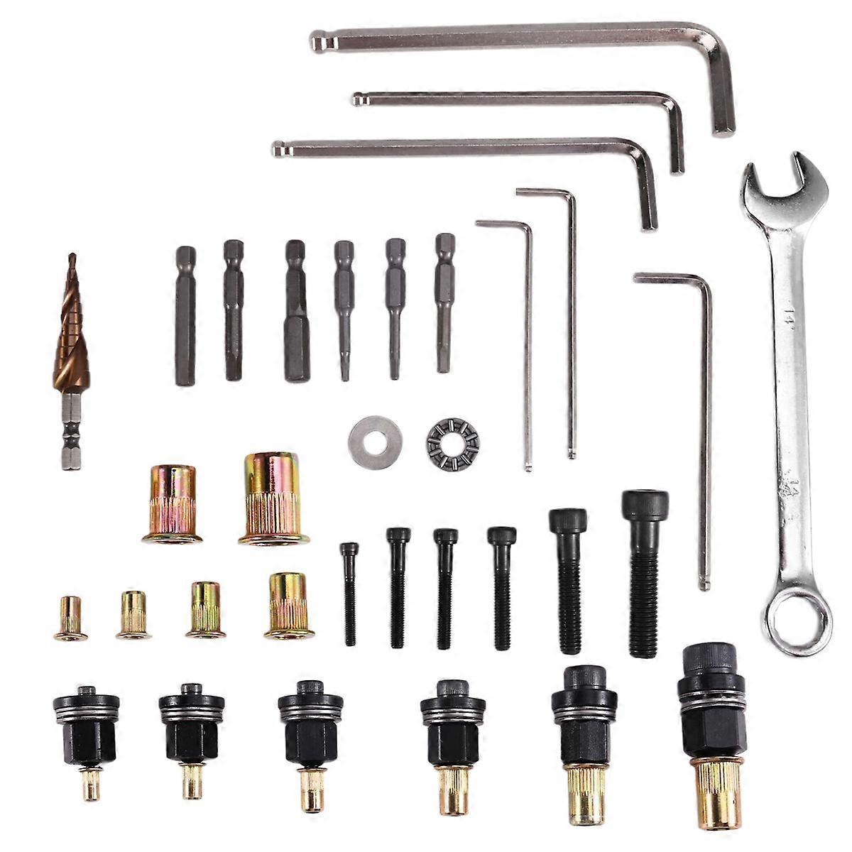 Manual Rivet Nut Tool Rivet Nut Gun Drill Adapter Tool Pull Female Head Rivet Tool M3 M4 M5 M6 M8 M1
