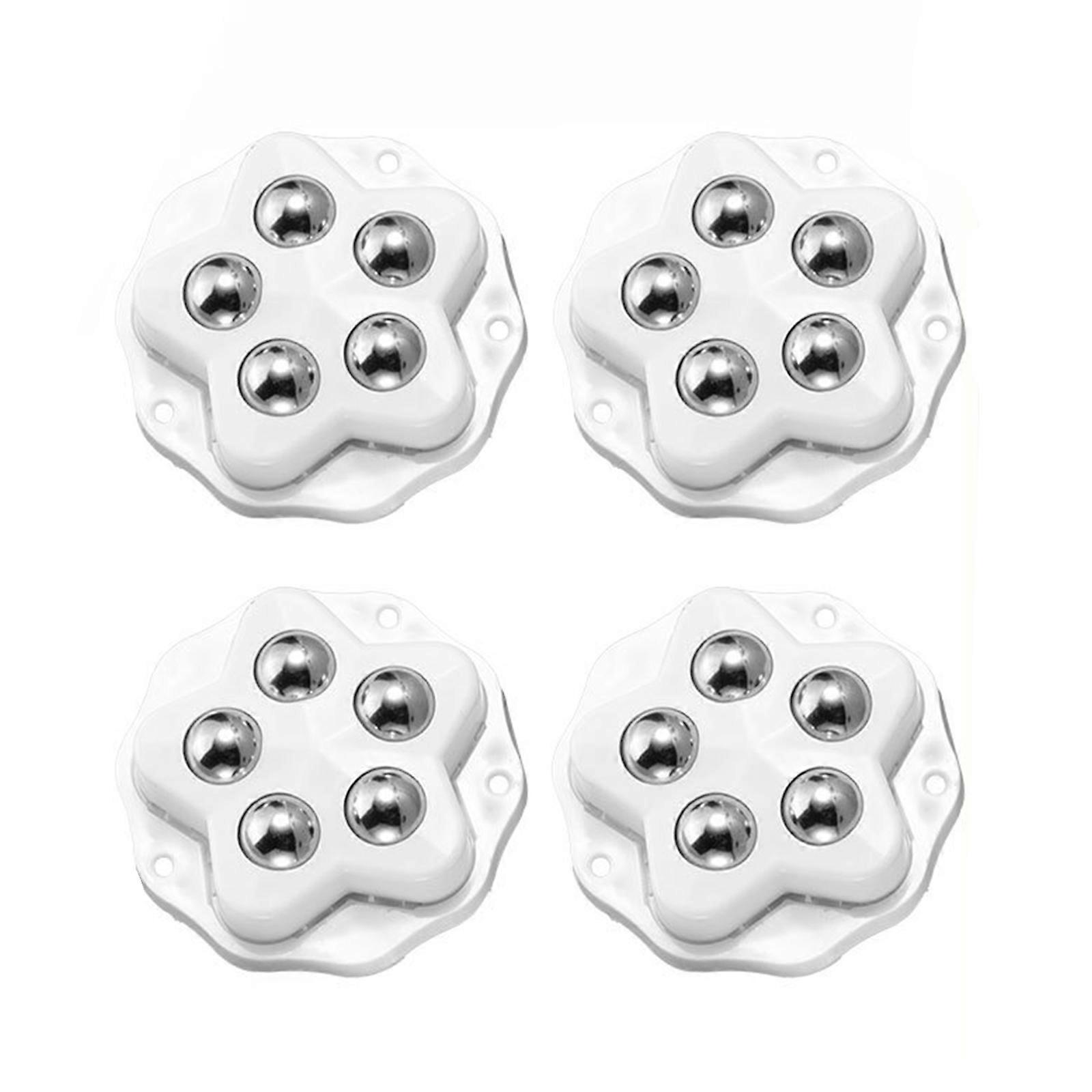 4Pcs auto-adhésif roulettes roue appareil rouleau curseur petit meuble roulettes roue poubelle appareils roulettes roulettes