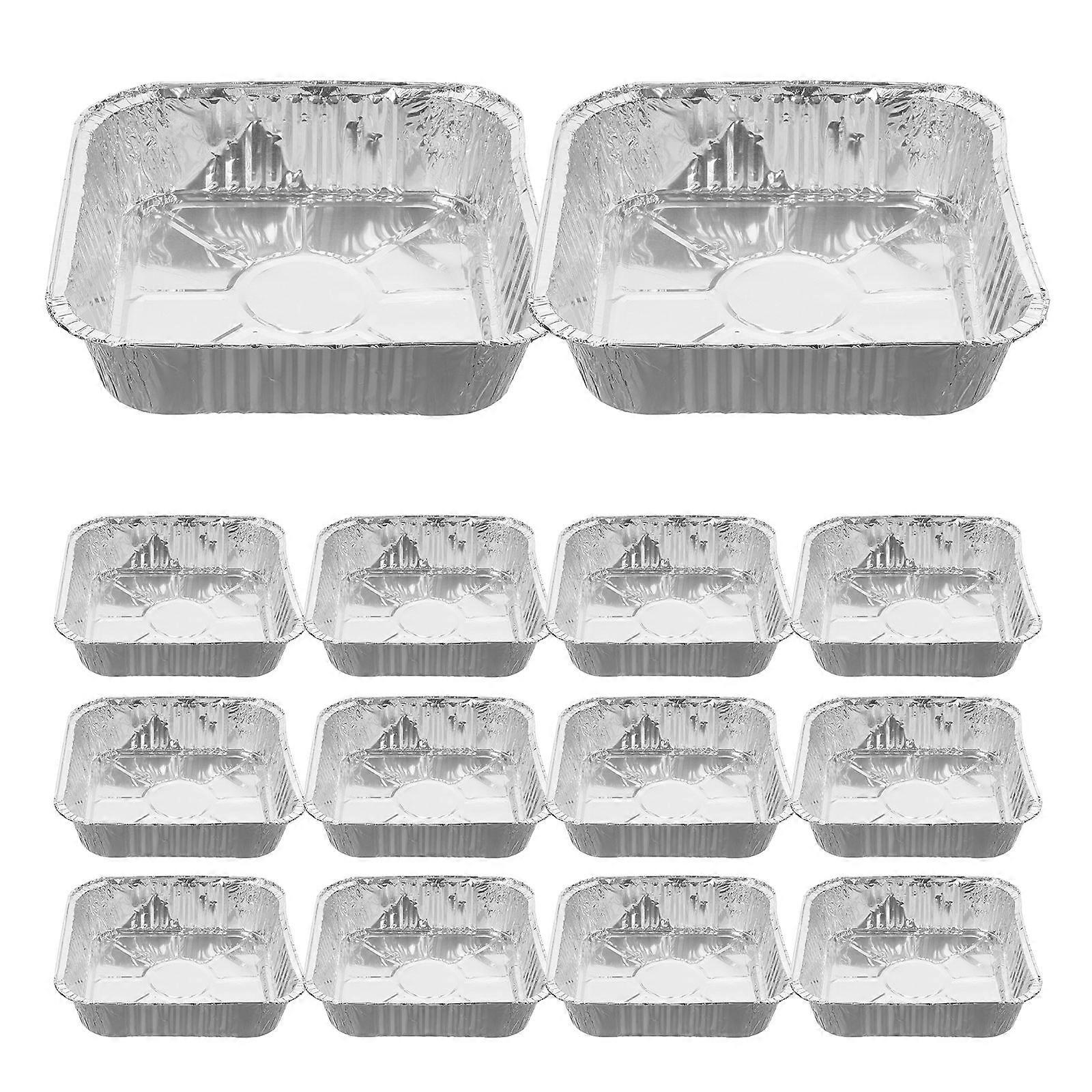 30pcs Disposable Aluminum Foil Baking Pans Bakeware Square Baking Pans