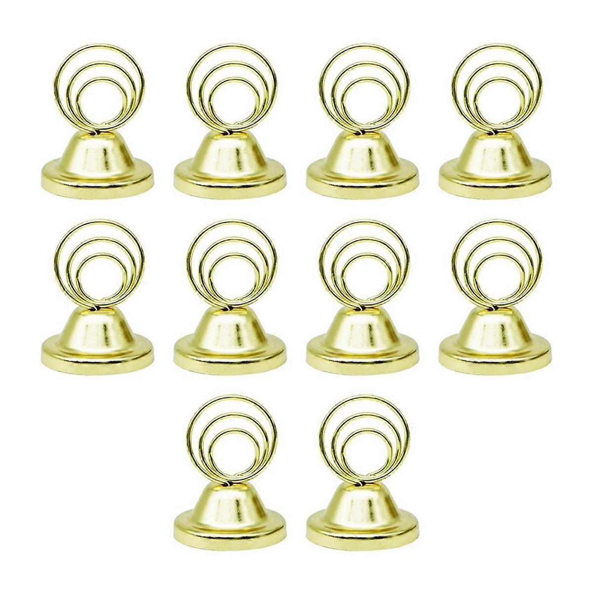 Pot lid note holder table number holder seat card holder (gold)