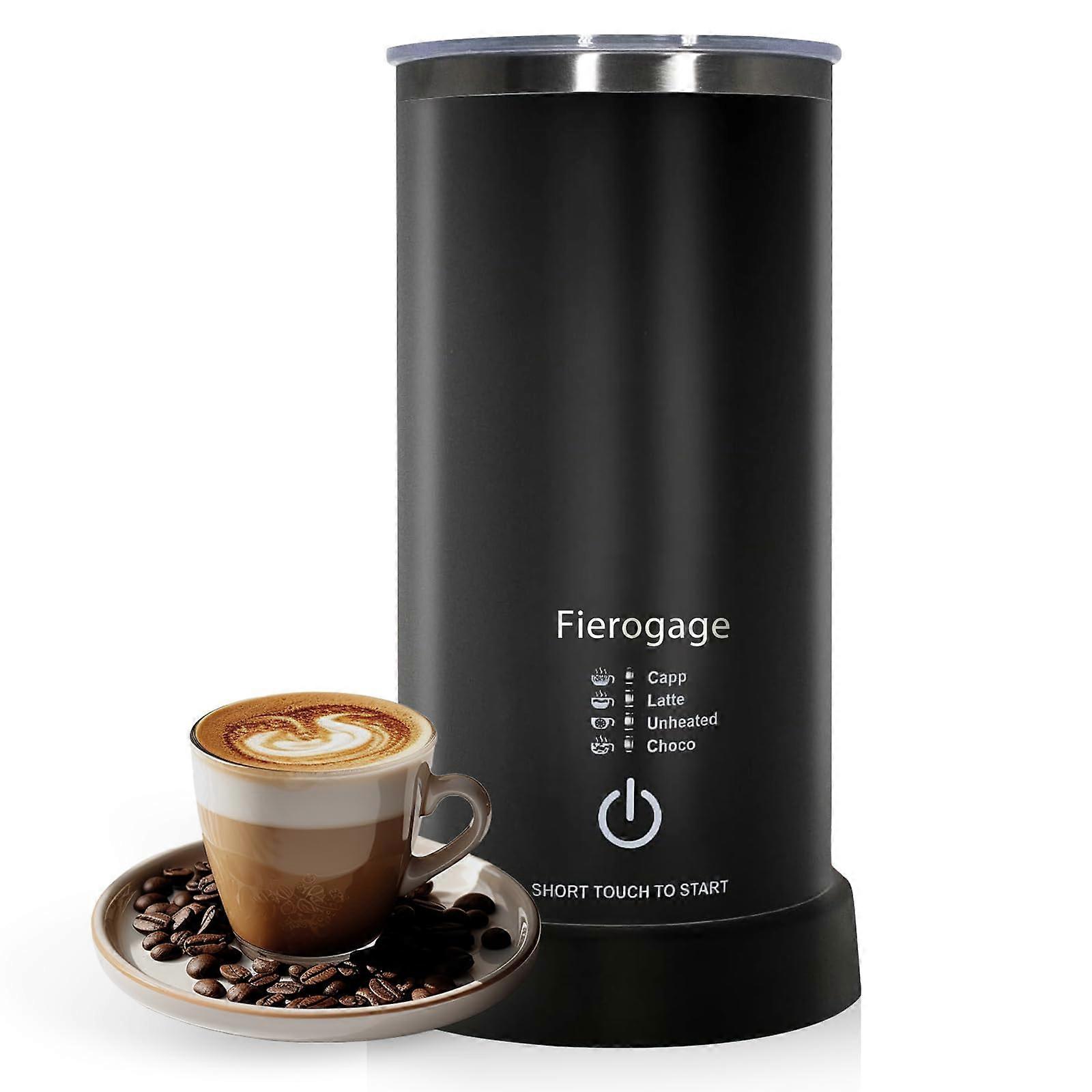 Electric 4-in-1 Automatic Milk Frother and Steamer for Latte Hot & Cold Foam Maker 8.4oz/250ml