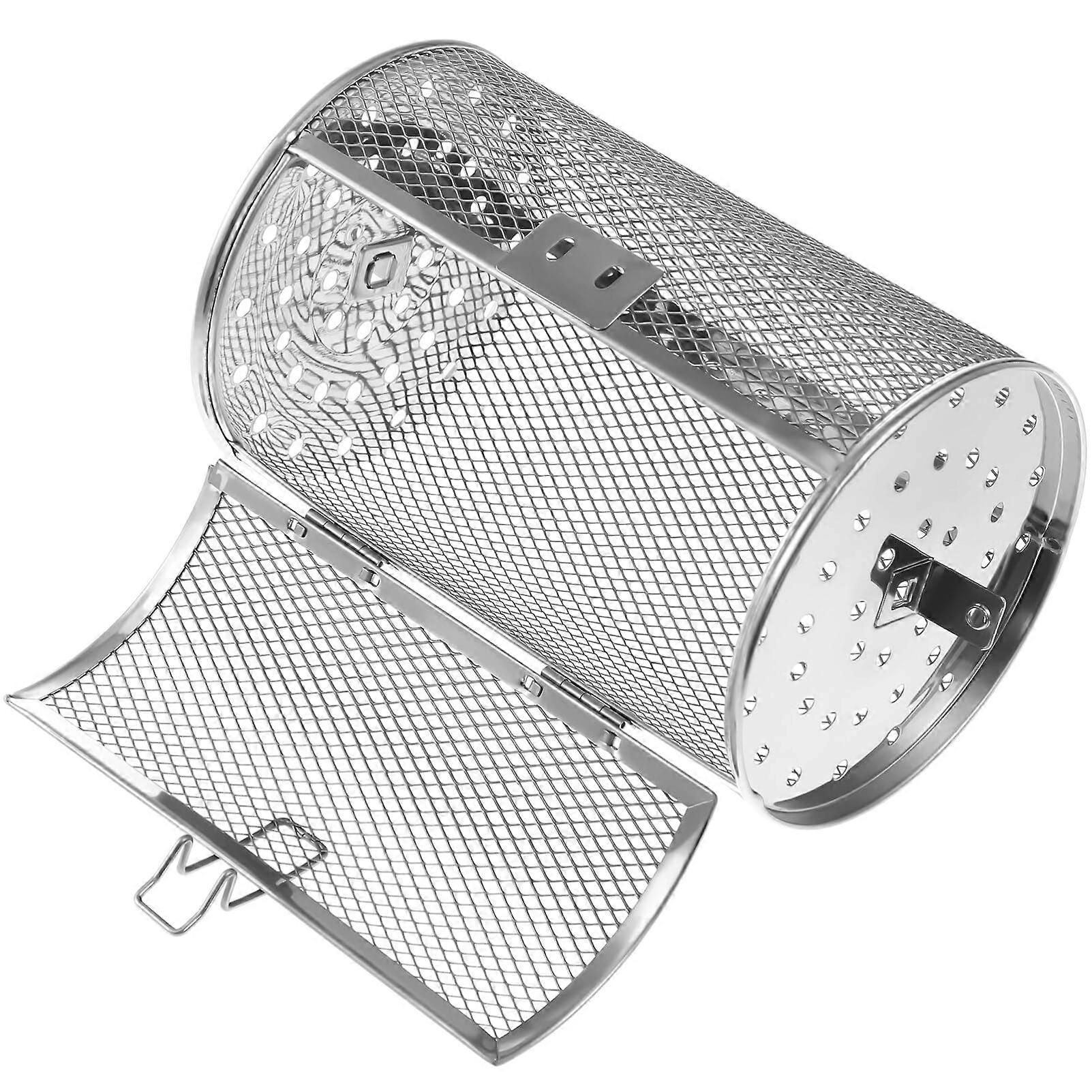 Stainless Steel Air Fryer Oven Basket for Baking Nuts BBQ Roaster Tool 7.09 x 4.72 x 4.72