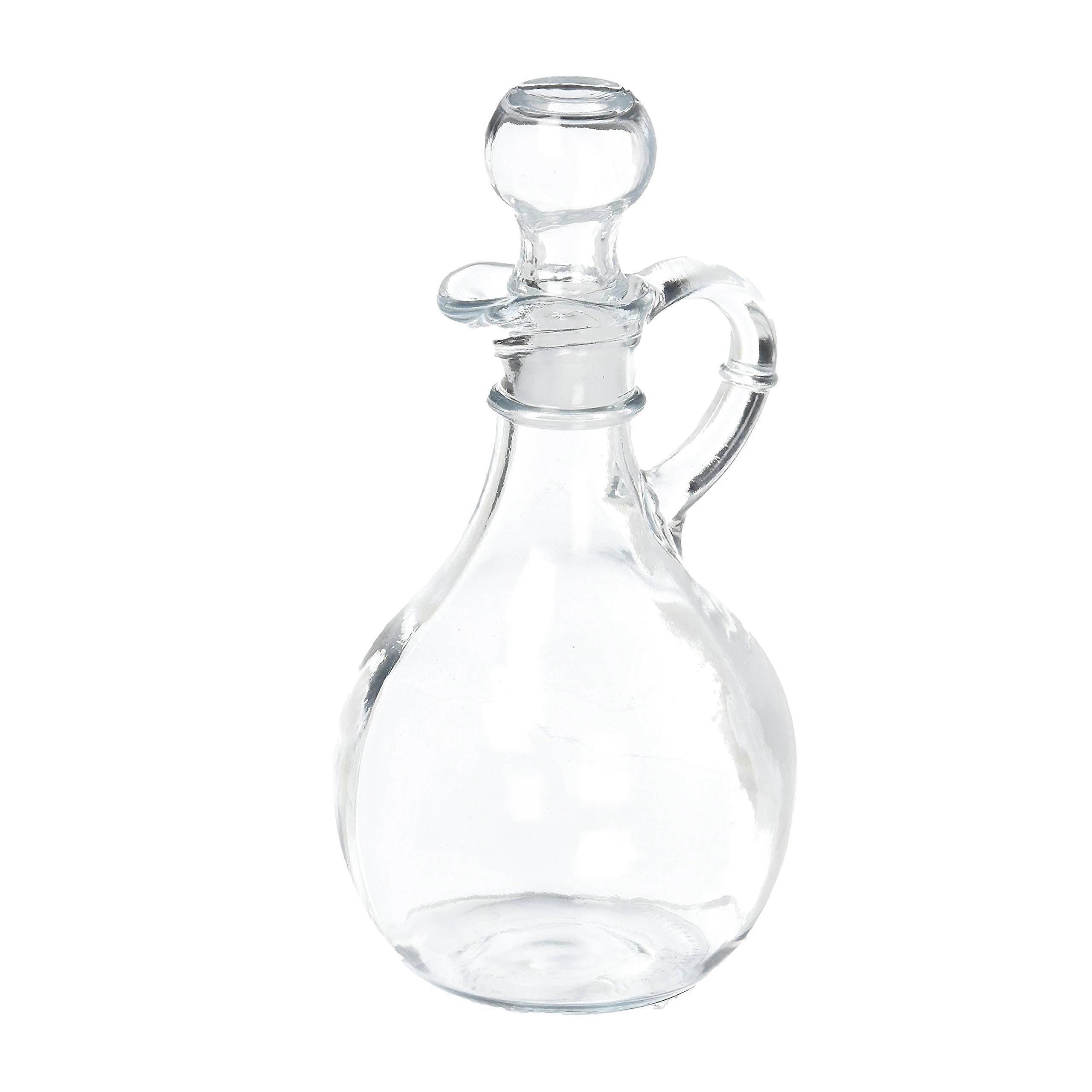 Cruet for Kitchen and Dining Table Use - Glass Oil and Vinegar Dispenser Set, 250ml, Elegant Design, Easy Pouring