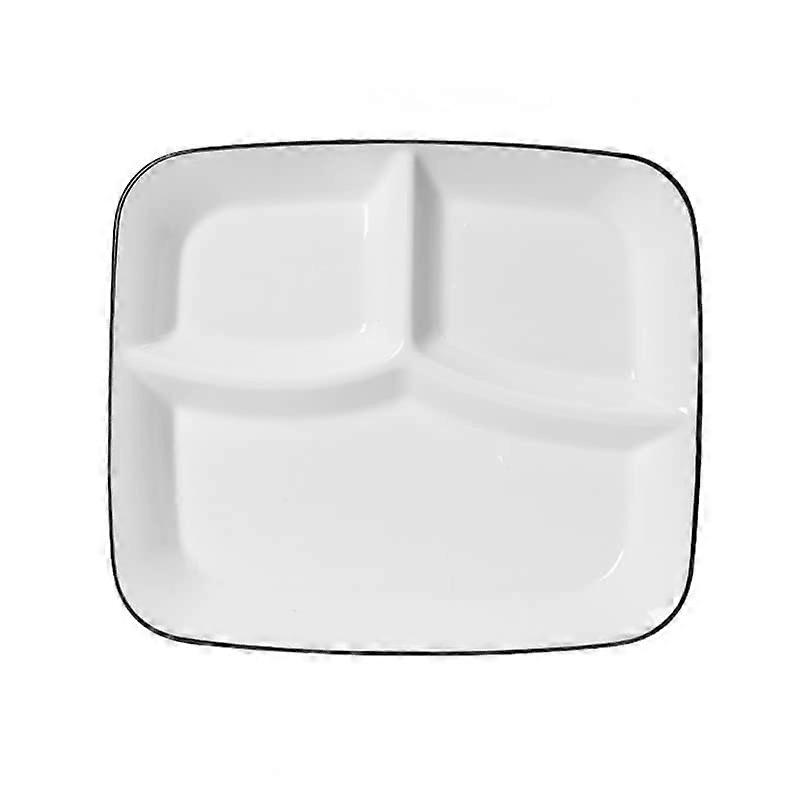 Porcelain Plate for Healthy Eating and Portion Control Suitable for Weight Loss and Diet Dinner