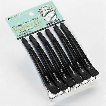 6pcs Hair Clips Pro Salon Hairdressing Clamps Clips Rubber Hair Sectioning Clip Hairpin Styling Accessories
