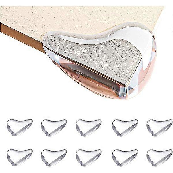 Table corner protection, 10 pieces transparent baby with reinforced glue for tables and furniture corners